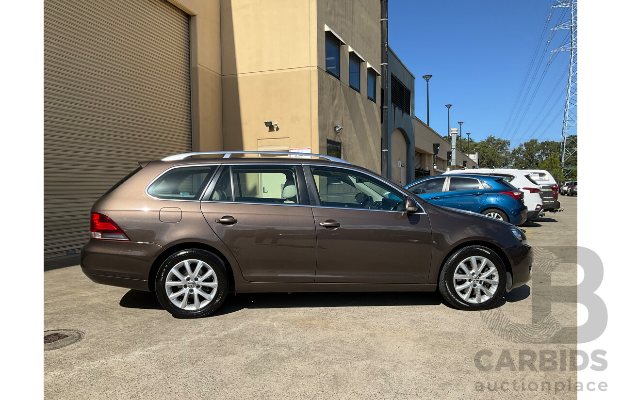 10/2011 Volkswagen Golf 118 TSI Comfortline 1K MY12 4d Wagon Toffee Brown Metallic Twincharged 1.4L