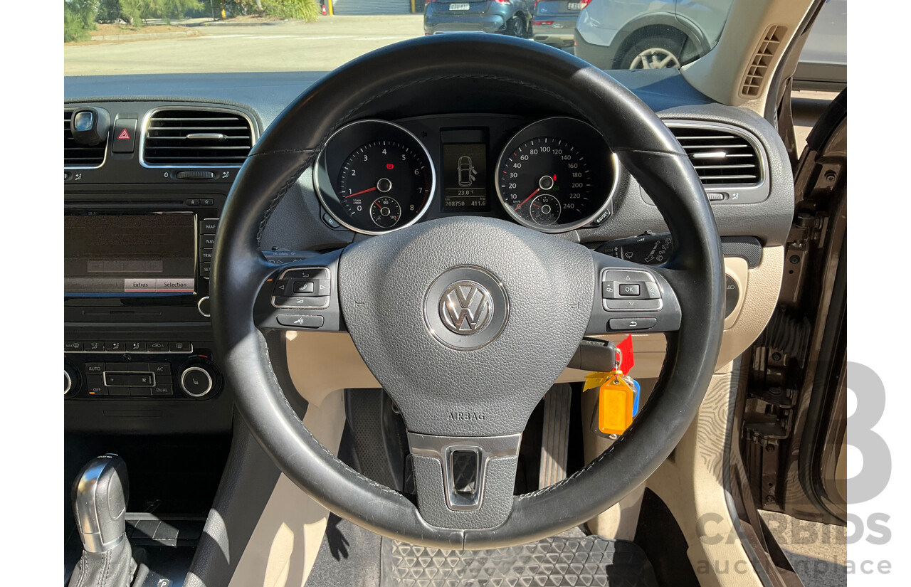 10/2011 Volkswagen Golf 118 TSI Comfortline 1K MY12 4d Wagon Toffee Brown Metallic Twincharged 1.4L