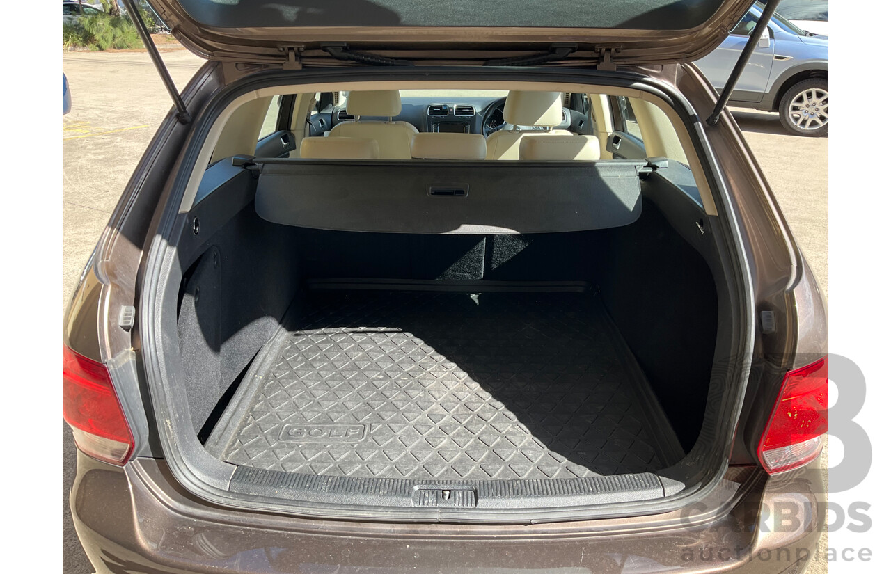 10/2011 Volkswagen Golf 118 TSI Comfortline 1K MY12 4d Wagon Toffee Brown Metallic Twincharged 1.4L