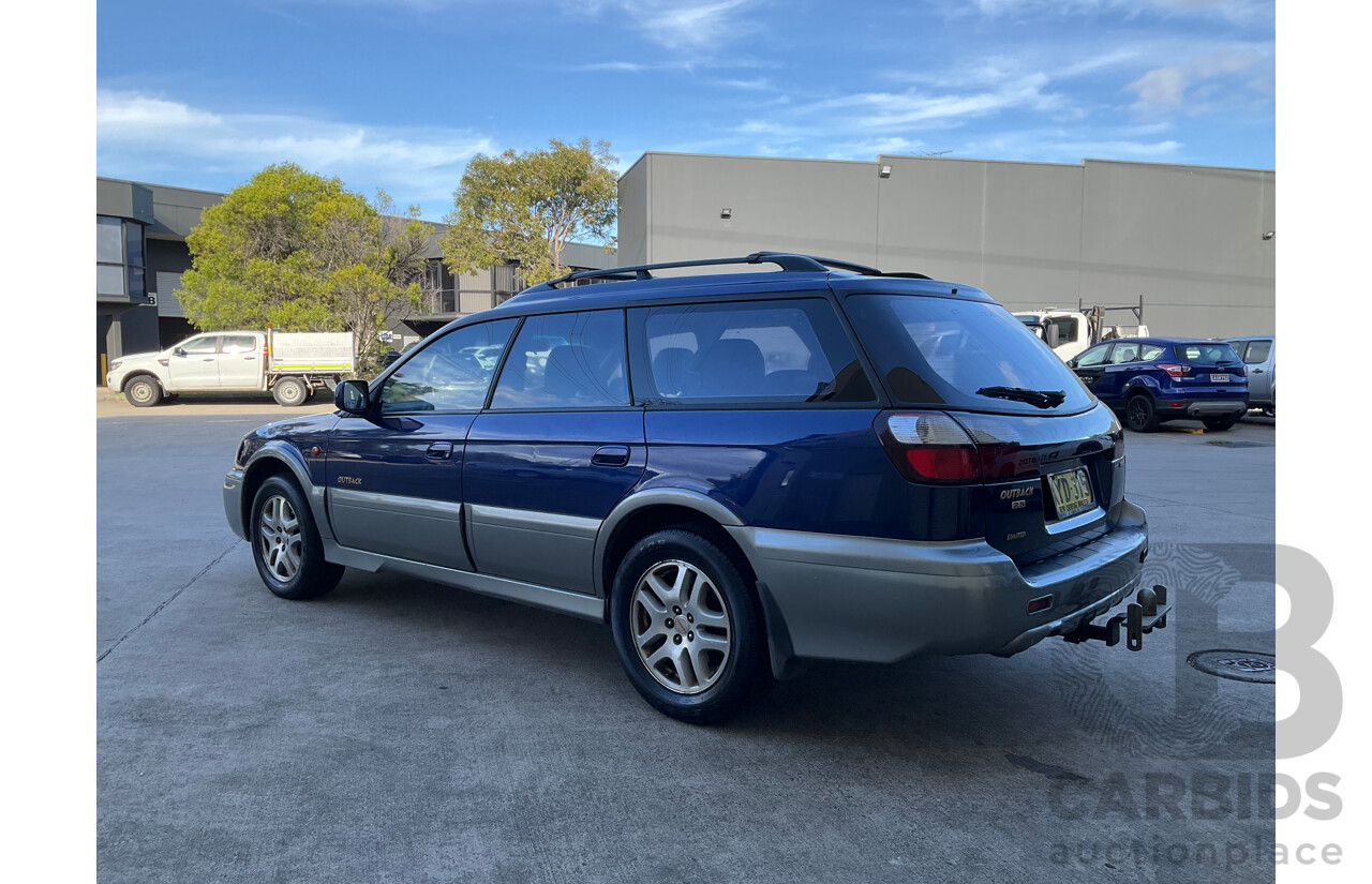 5/2002 Subaru Outback Limited (AWD) MY02 4d Wagon Blue 2.5L