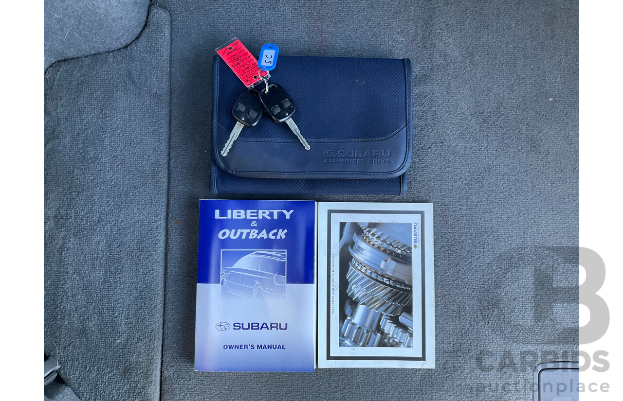 5/2002 Subaru Outback Limited (AWD) MY02 4d Wagon Blue 2.5L