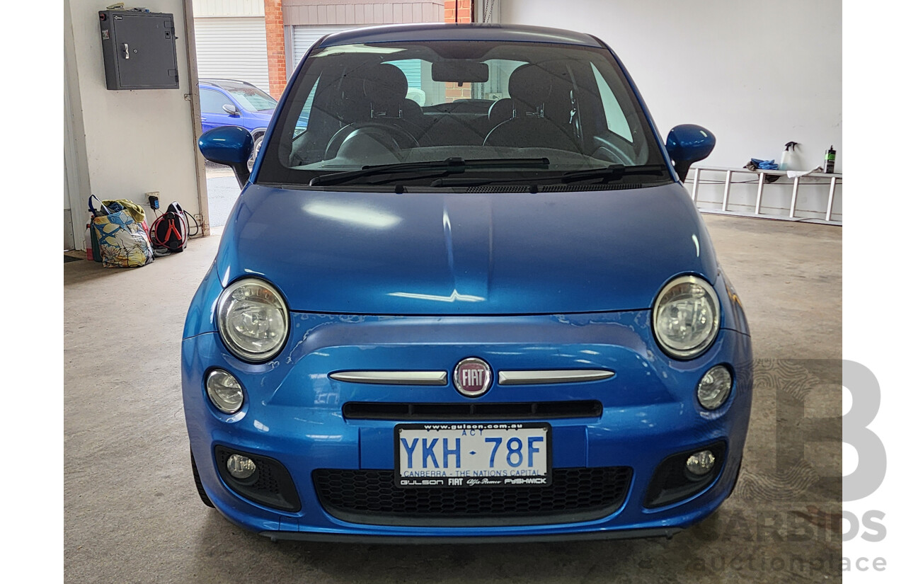 8/2014 Fiat 500 Sport MY13 3d Hatchback Blue 1.4L