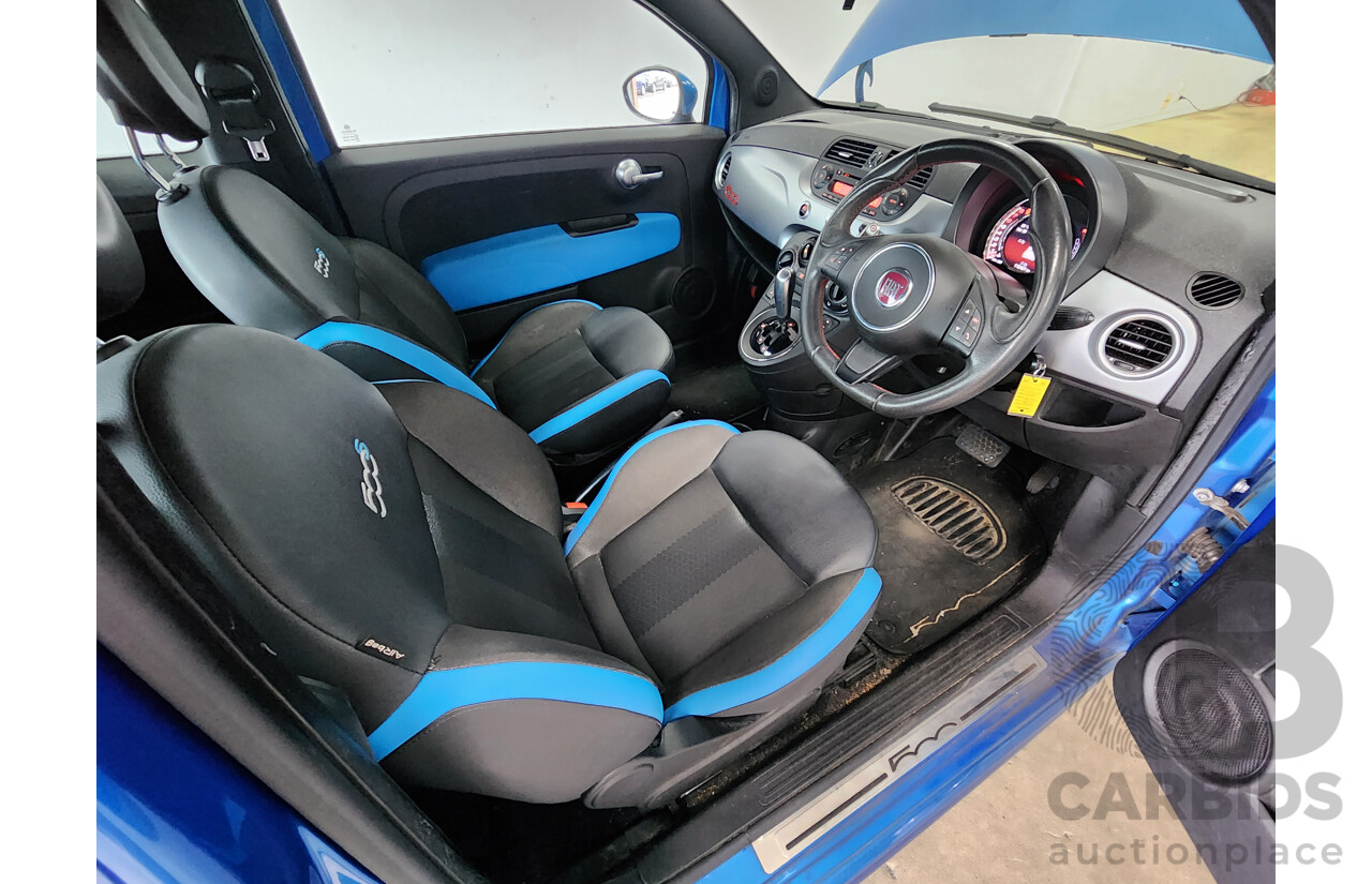 8/2014 Fiat 500 Sport MY13 3d Hatchback Blue 1.4L