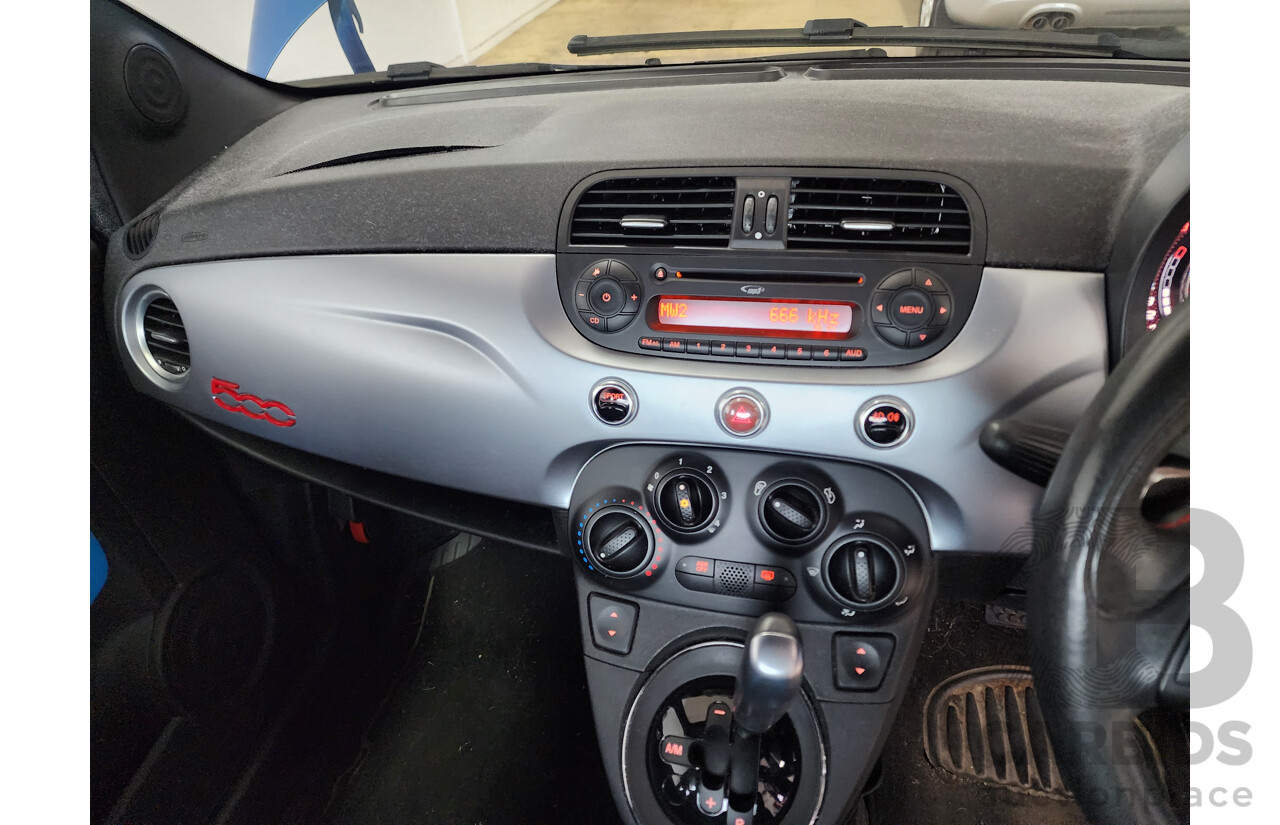 8/2014 Fiat 500 Sport MY13 3d Hatchback Blue 1.4L