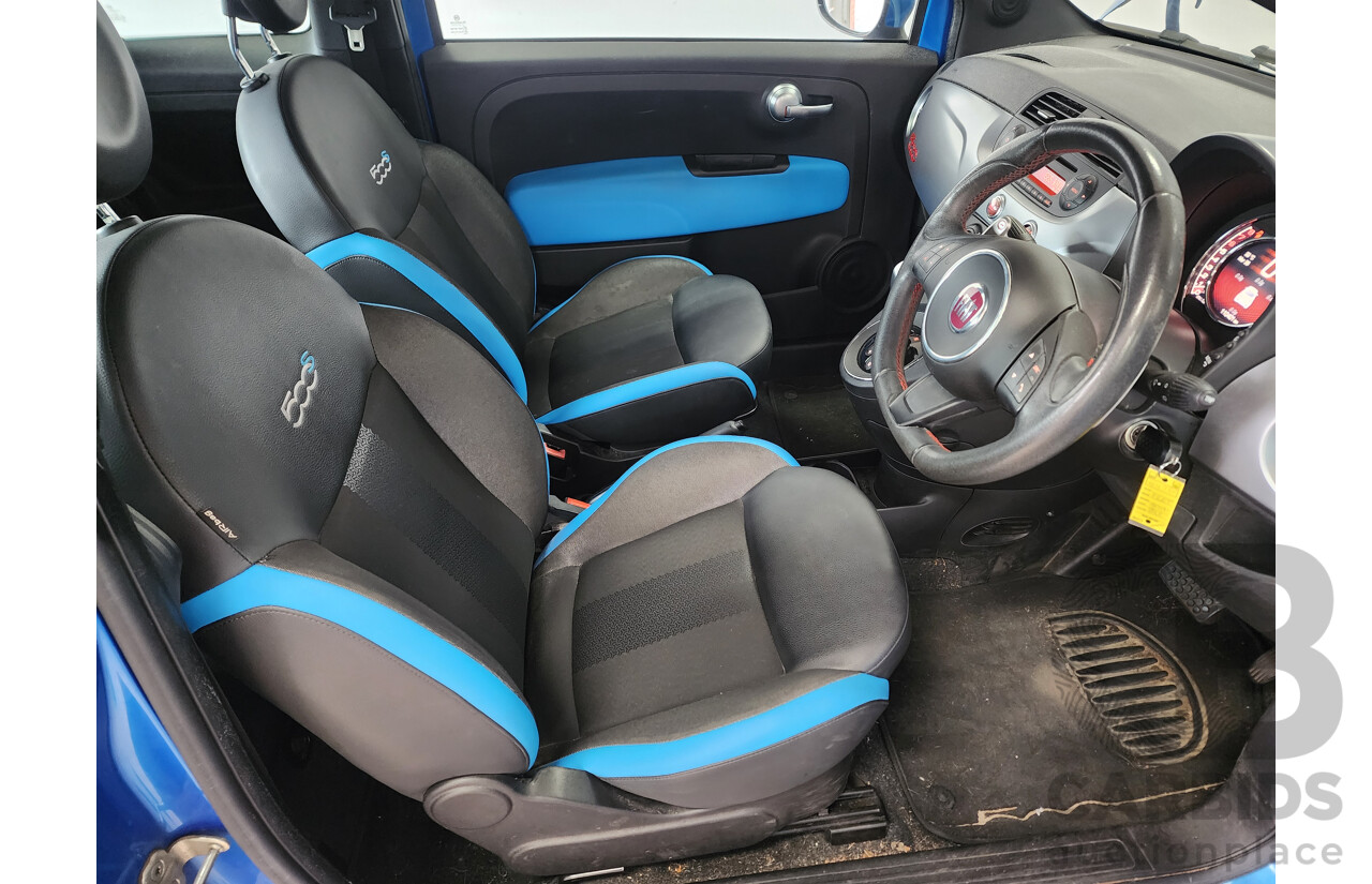 8/2014 Fiat 500 Sport MY13 3d Hatchback Blue 1.4L