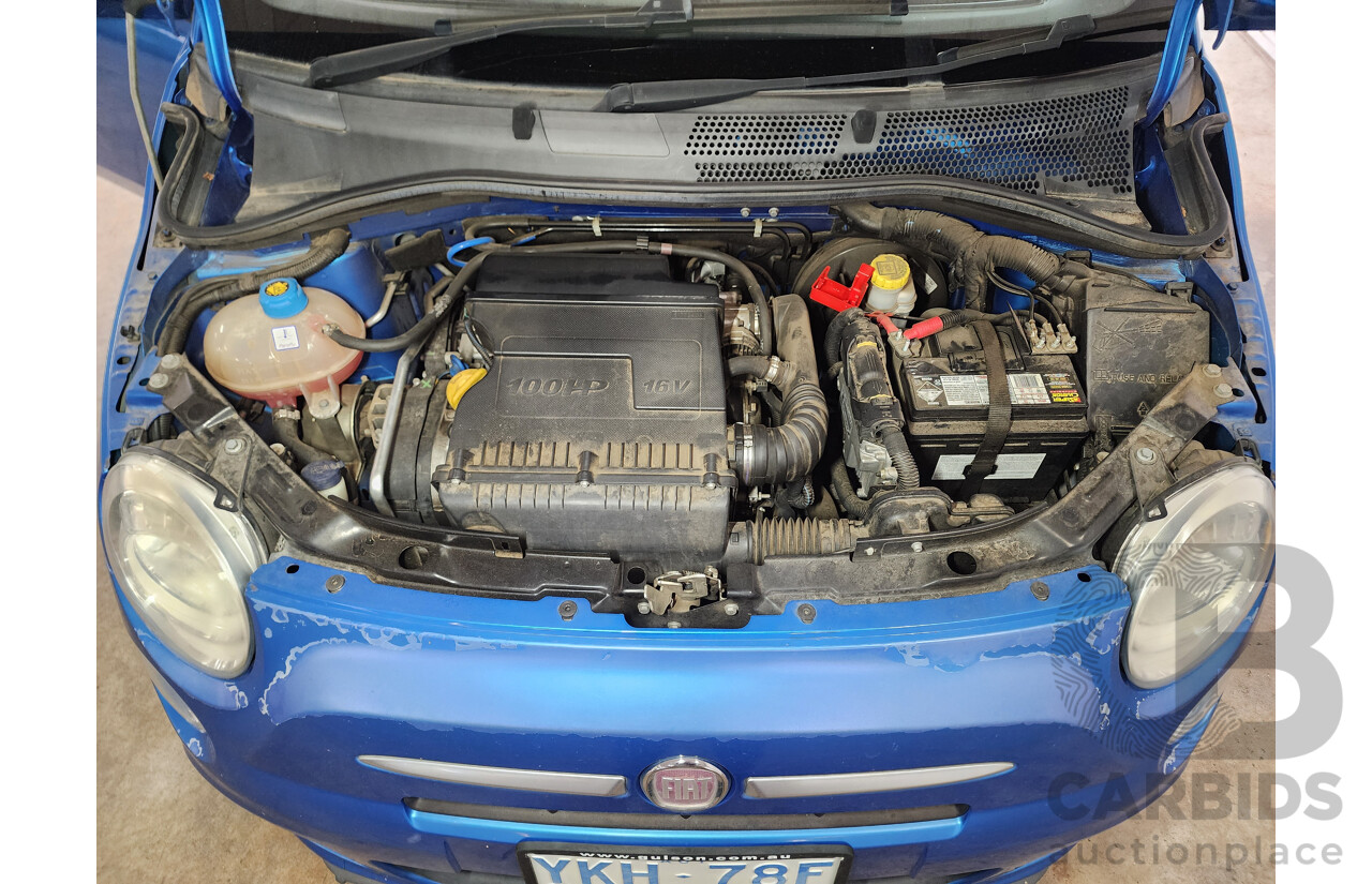8/2014 Fiat 500 Sport MY13 3d Hatchback Blue 1.4L
