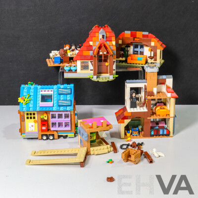 Collection of Lego Including Harry Potter Attack on the Burrow and Friends Mobile Tiny House