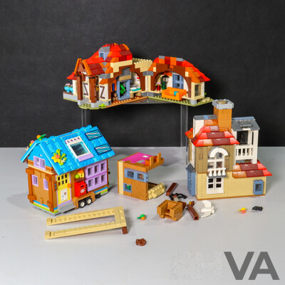 Collection of Lego Including Harry Potter Attack on the Burrow and Friends Mobile Tiny House