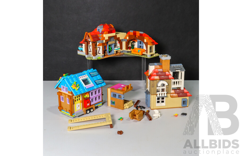 Collection of Lego Including Harry Potter Attack on the Burrow and Friends Mobile Tiny House