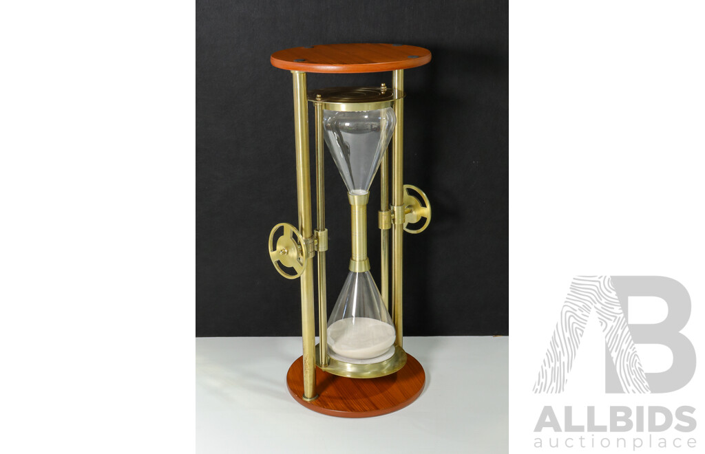 Large Standing Hourglass Side Table