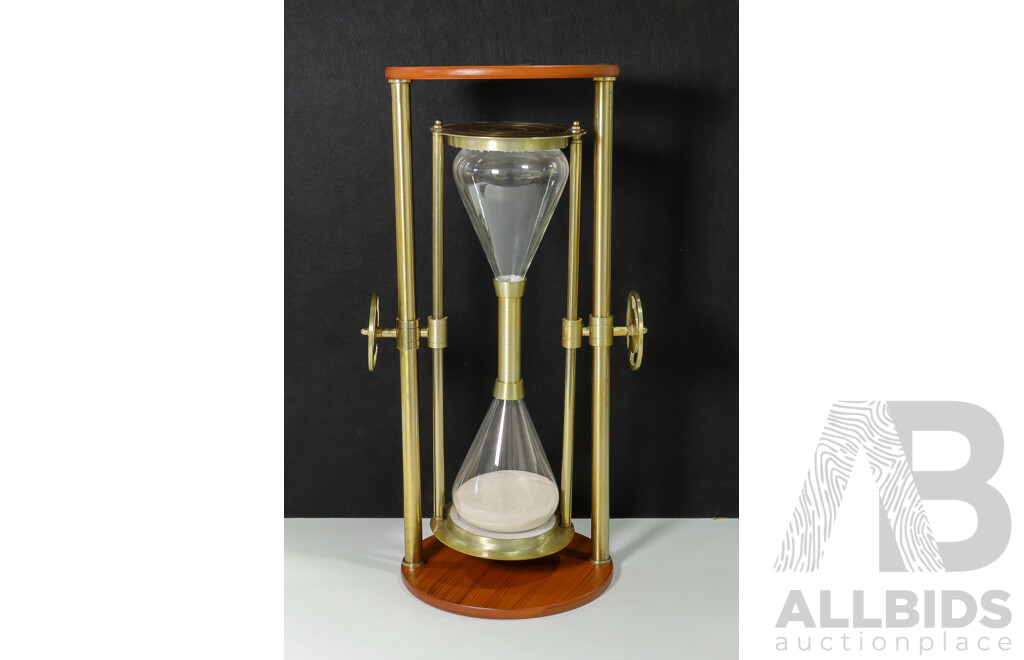 Large Standing Hourglass Side Table
