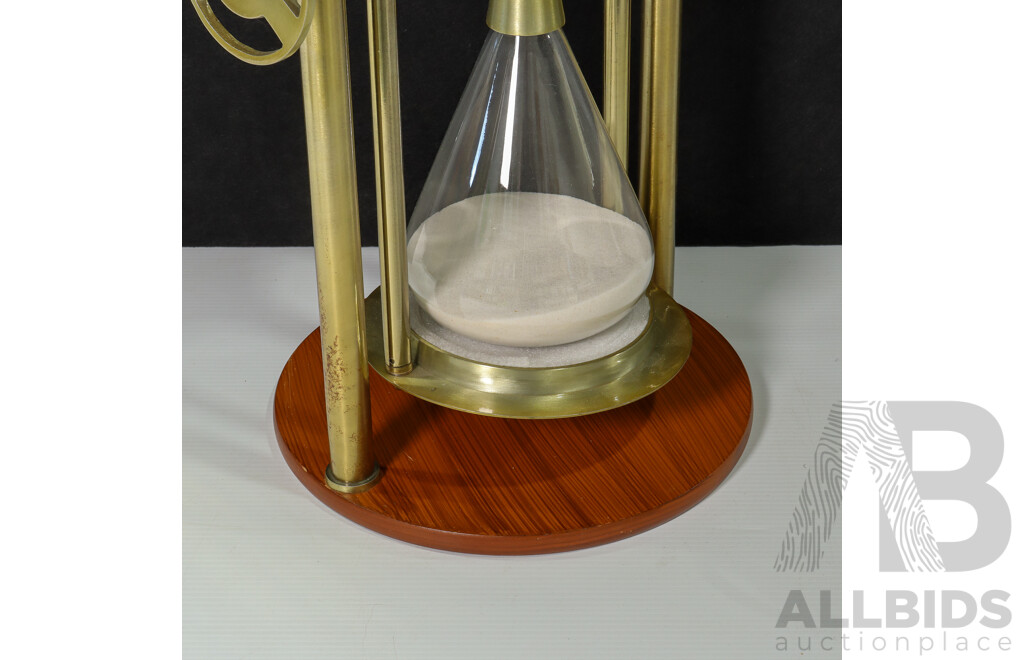 Large Standing Hourglass Side Table