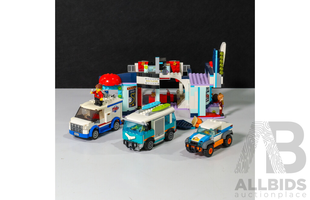 Collection of Lego Including City Furgone TV6+, Friends  Heartlake City Movie Theatre and More