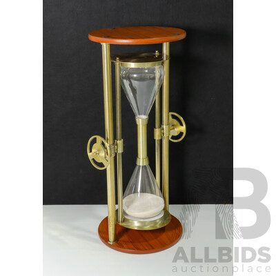 Large Standing Hourglass Side Table