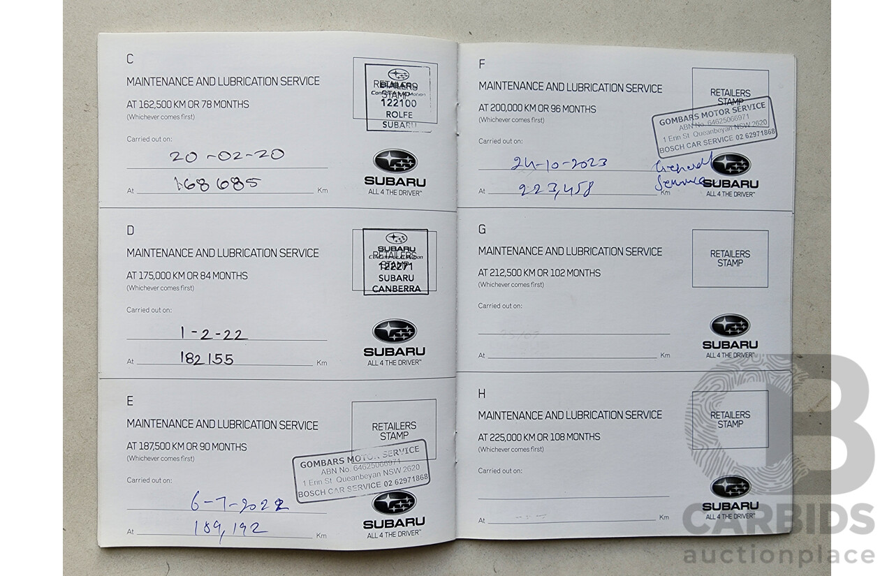 8/2010 Subaru Outback 2.5i Premium (sat-Nav) MY10 4d Wagon Blue 2.5L