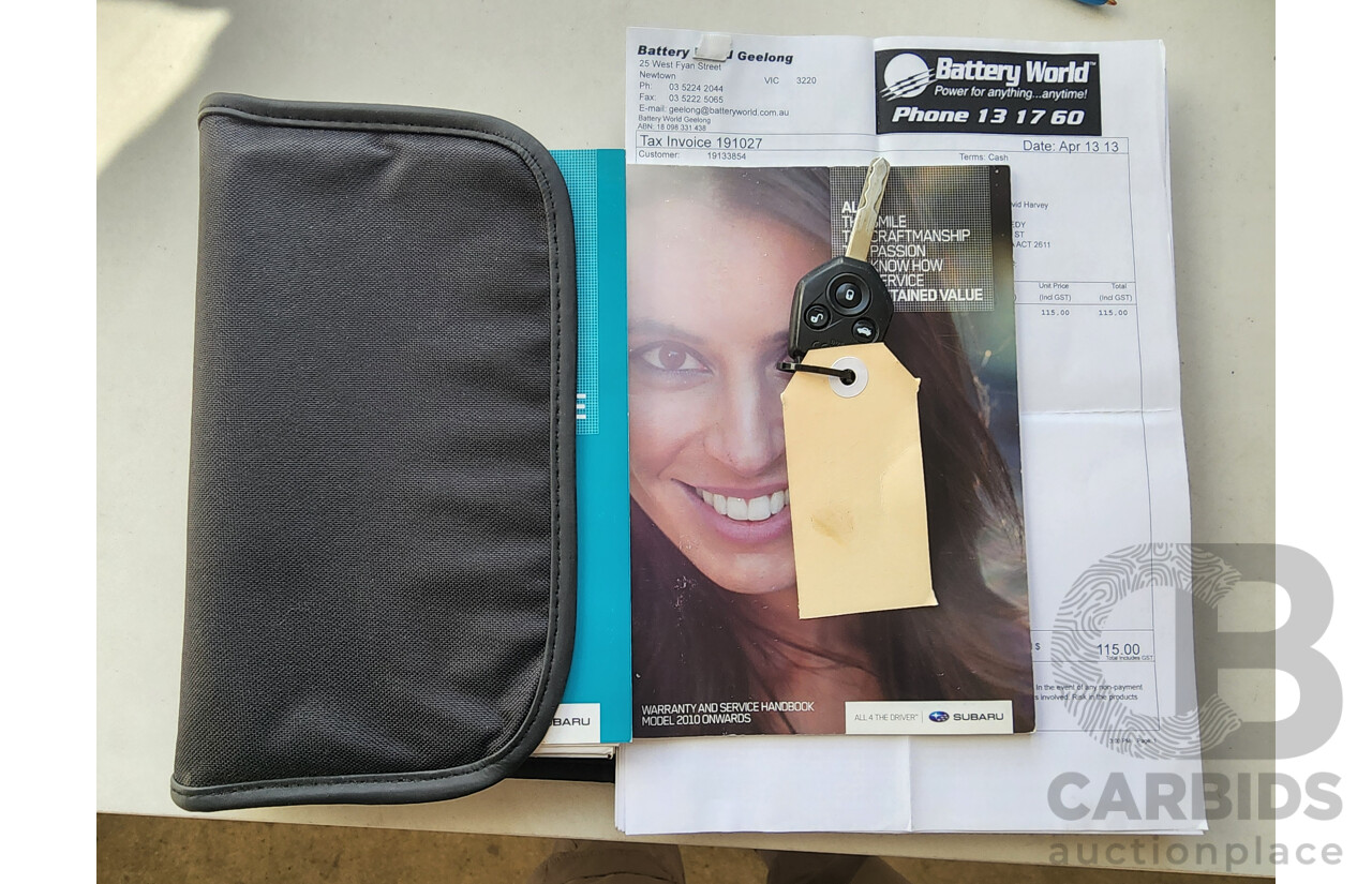 8/2010 Subaru Outback 2.5i Premium (sat-Nav) MY10 4d Wagon Blue 2.5L