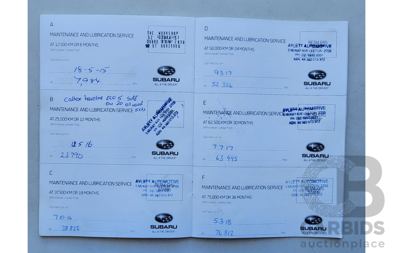 11/2014 Subaru XV 2.0i-L MY14 4d Wagon Grey 2.0L