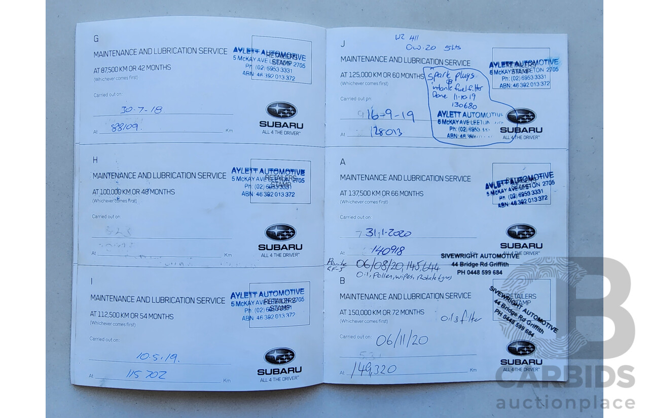 11/2014 Subaru XV 2.0i-L MY14 4d Wagon Grey 2.0L