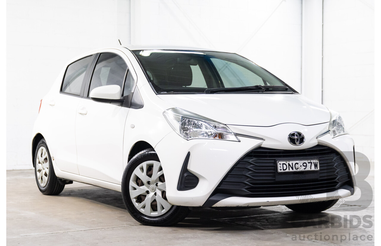 02/2017 Toyota Yaris Ascent (FWD) NCP130R MY17 5d Hatchback Glacier White 1.3L
