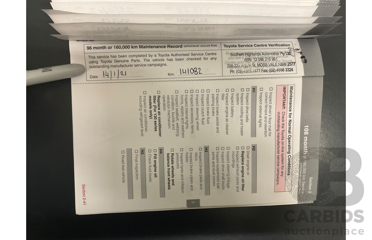 02/2017 Toyota Yaris Ascent (FWD) NCP130R MY17 5d Hatchback Glacier White 1.3L