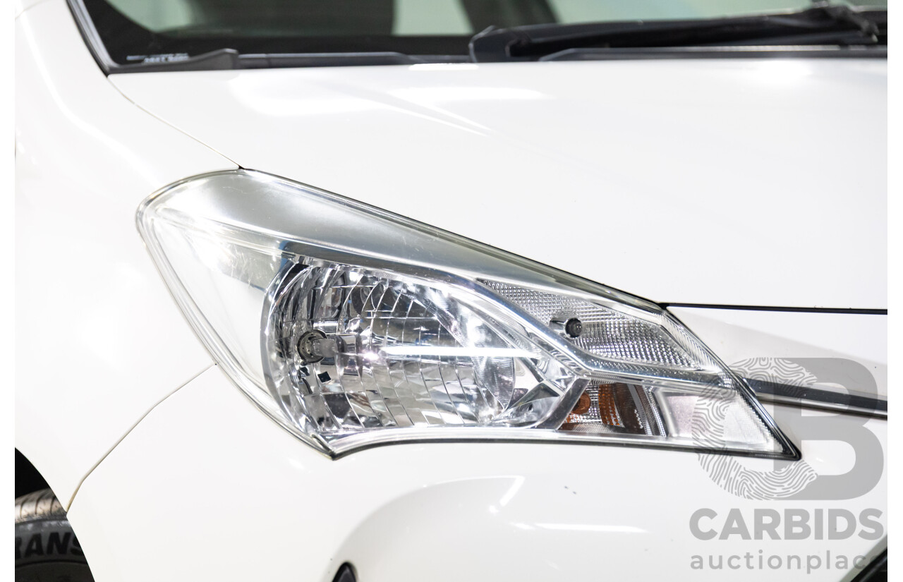 02/2017 Toyota Yaris Ascent (FWD) NCP130R MY17 5d Hatchback Glacier White 1.3L