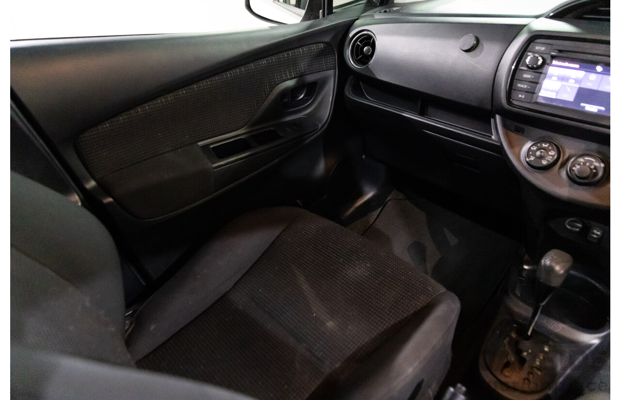 02/2017 Toyota Yaris Ascent (FWD) NCP130R MY17 5d Hatchback Glacier White 1.3L