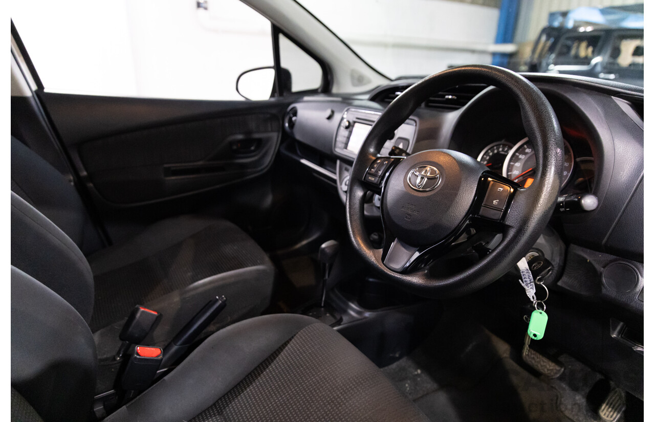 02/2017 Toyota Yaris Ascent (FWD) NCP130R MY17 5d Hatchback Glacier White 1.3L