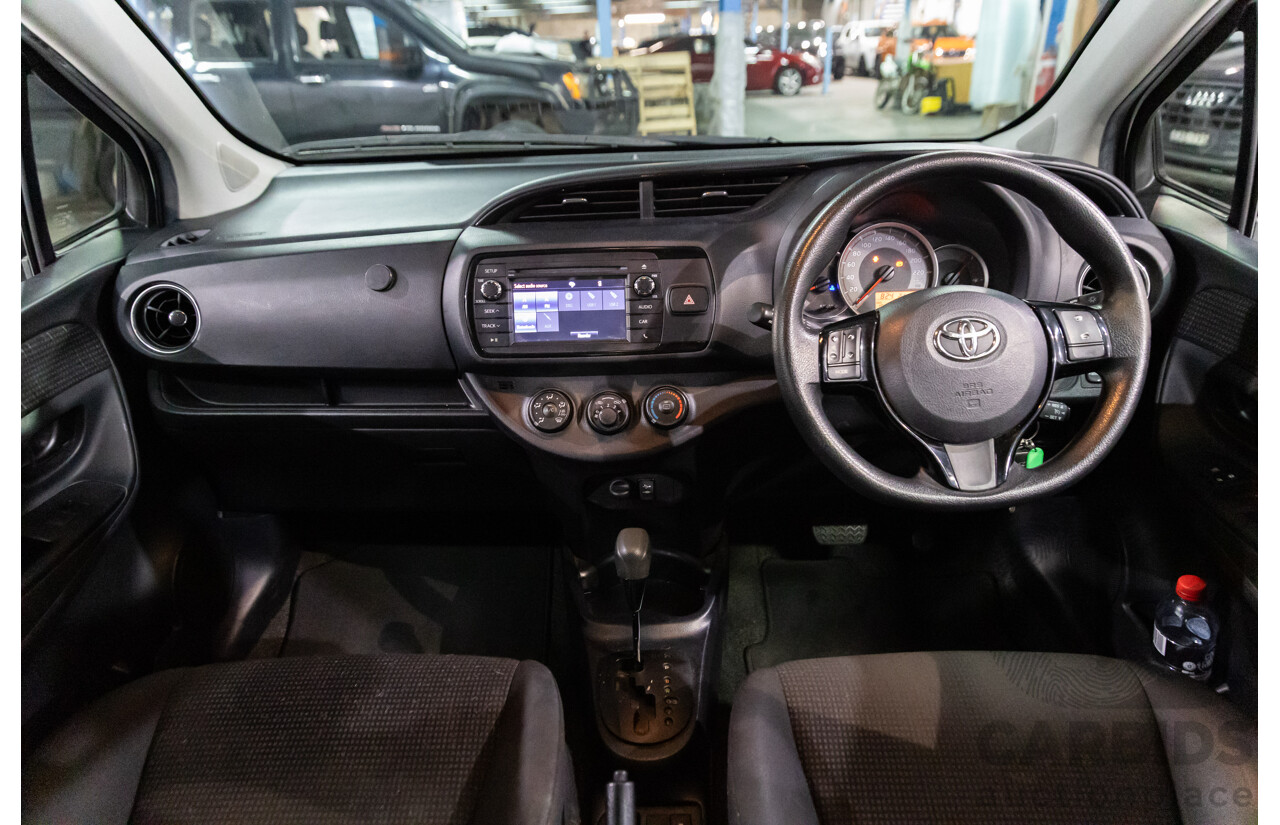 02/2017 Toyota Yaris Ascent (FWD) NCP130R MY17 5d Hatchback Glacier White 1.3L