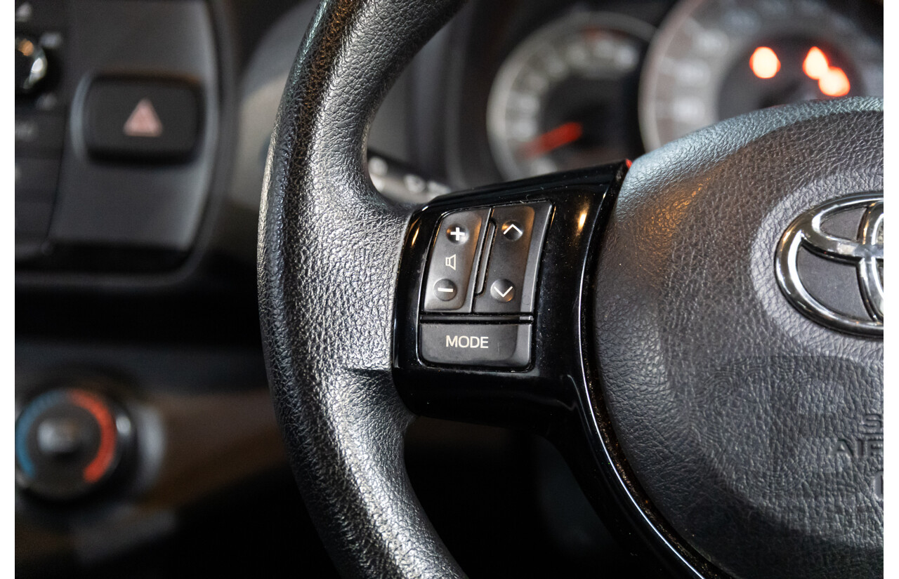 02/2017 Toyota Yaris Ascent (FWD) NCP130R MY17 5d Hatchback Glacier White 1.3L