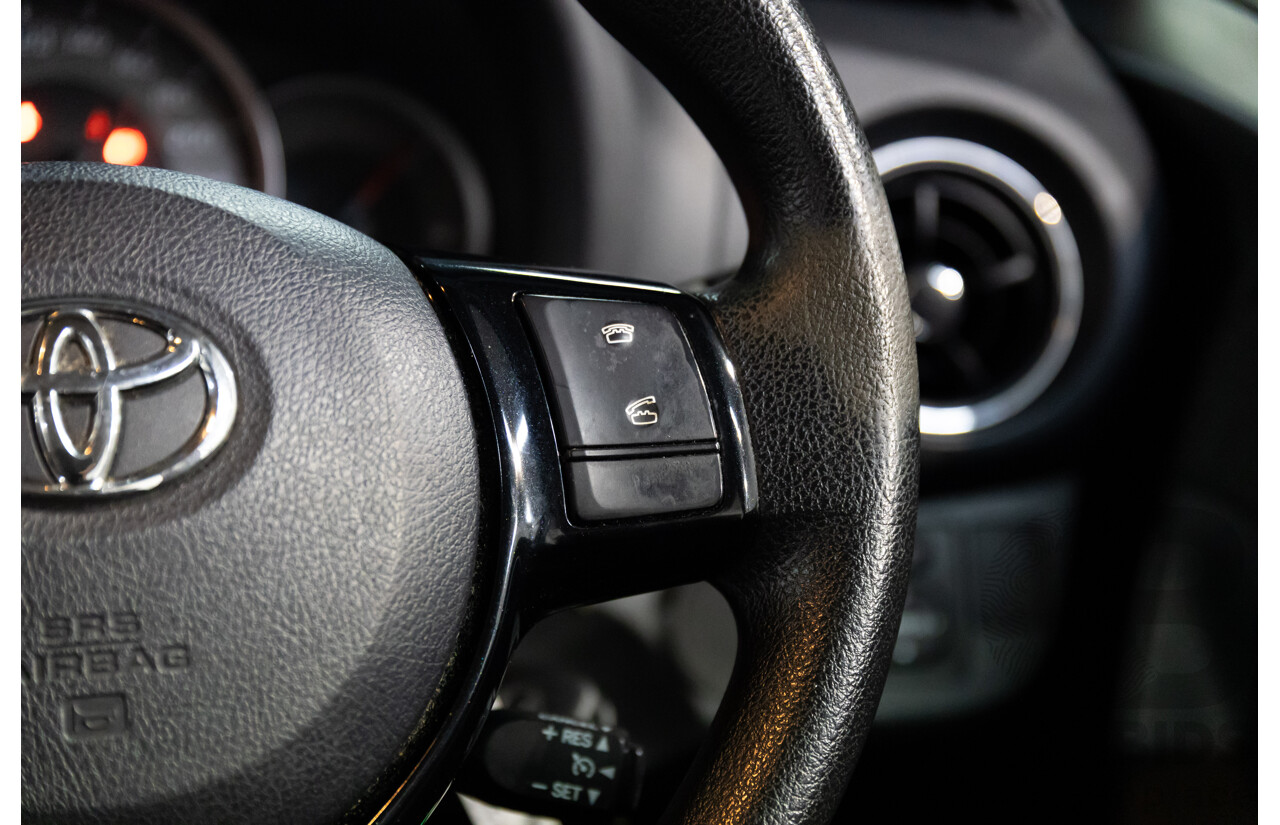 02/2017 Toyota Yaris Ascent (FWD) NCP130R MY17 5d Hatchback Glacier White 1.3L