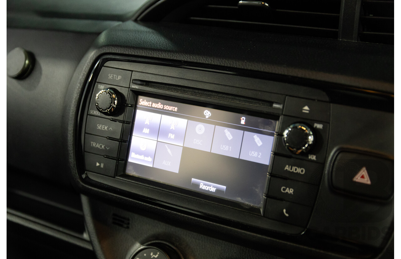 02/2017 Toyota Yaris Ascent (FWD) NCP130R MY17 5d Hatchback Glacier White 1.3L