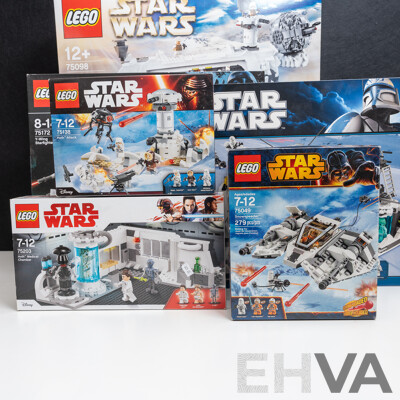 Collection of Seven Star Wars Themed Unopened Lego Sets