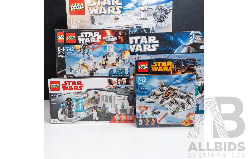 Collection of Seven Star Wars Themed Unopened Lego Sets