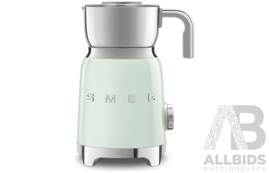 SMEG Retro Milk Frother - Pastel Green