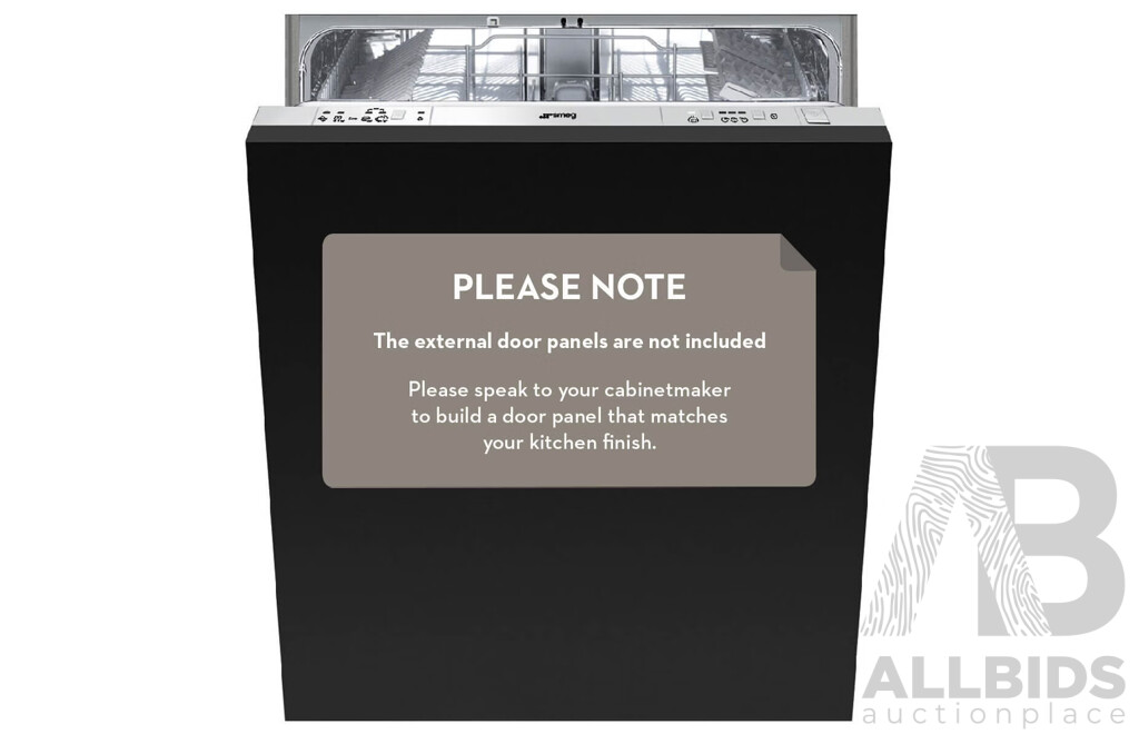 SMEG 60cm Fully Integrated Dishwasher 14 Place Settings  (DWAFI62142) - ORP $1,299