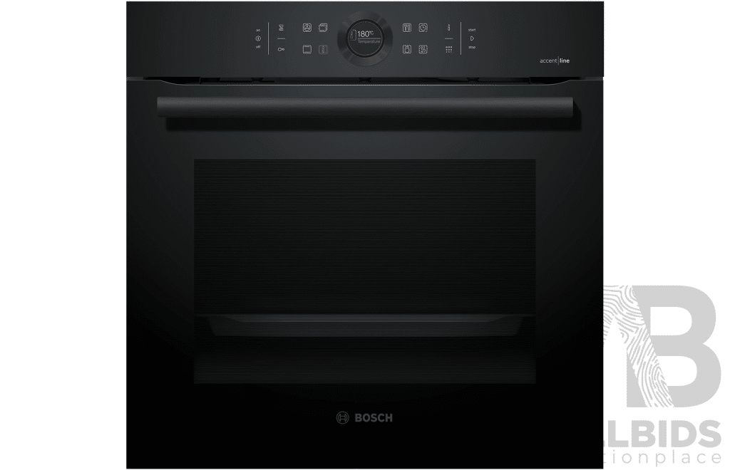 BOSCH 60cm S8 Electric Oven W/ 13 Functions, TFT Display - Black (HBG8755C0) - ORP $2,299