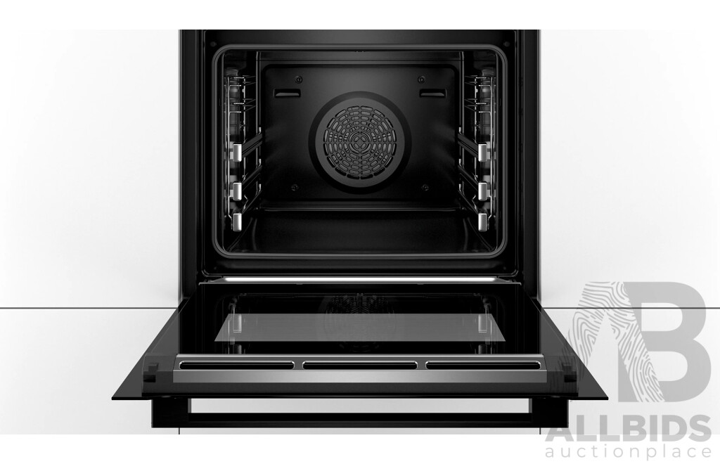 BOSCH 60cm S8 Electric Oven W/ 13 Functions, TFT Display - Black (HBG8755C0) - ORP $2,299