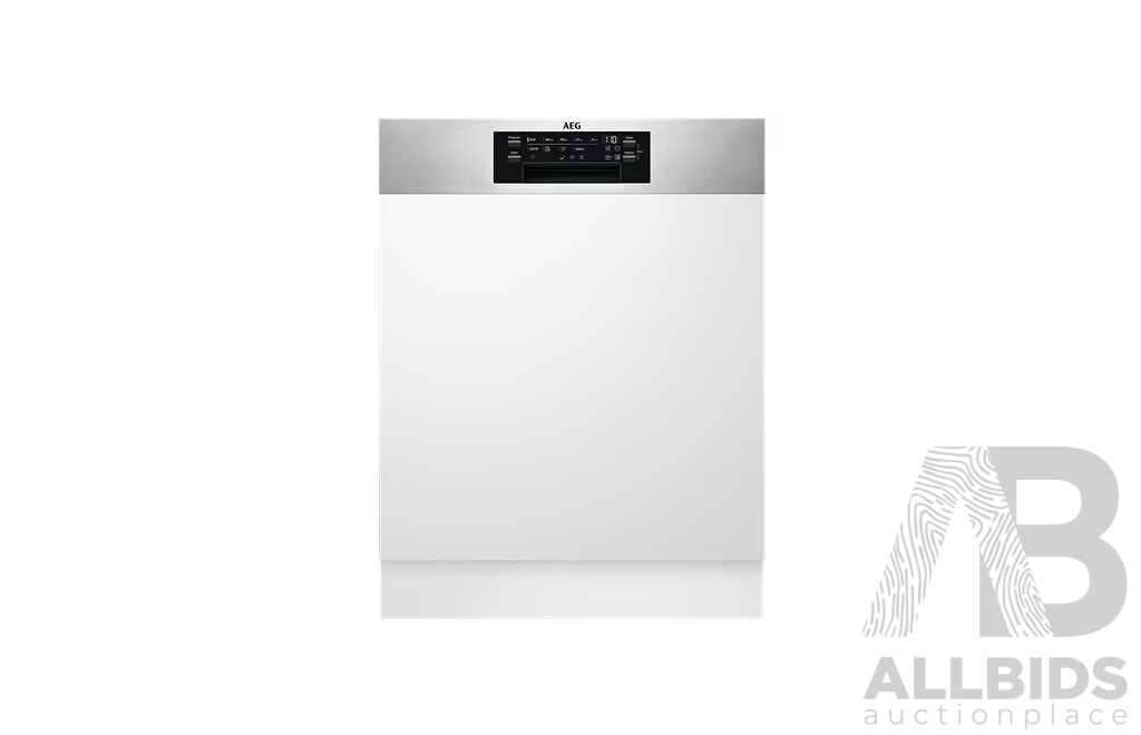 AEG 60cm Semi Integrated Dishwasher W/ 15 Place Settings - S/S - ORP $1,999