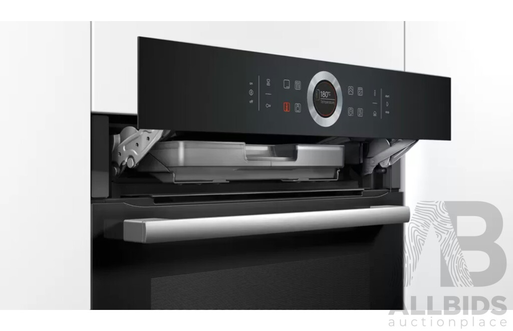 Bosch 600mm Series 8 Built-in Pyrolytic Oven with Added Steam Function - Black  ORP $1,749