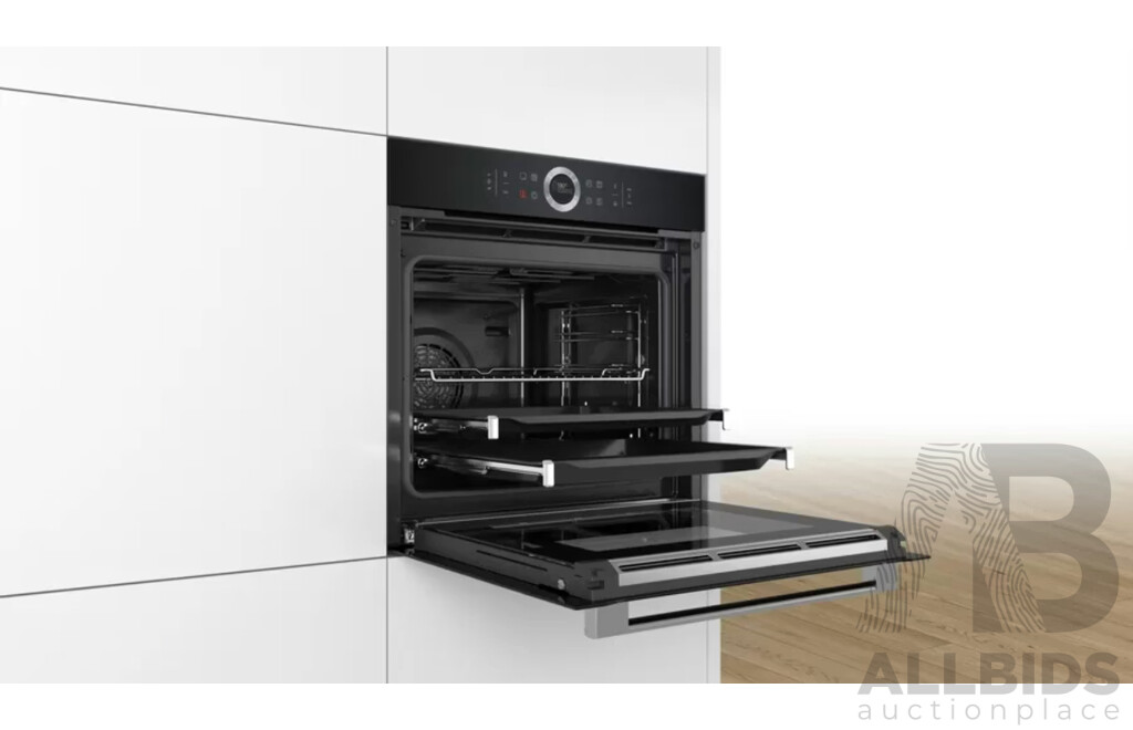 Bosch 600mm Series 8 Built-in Pyrolytic Oven with Added Steam Function - Black  ORP $1,749