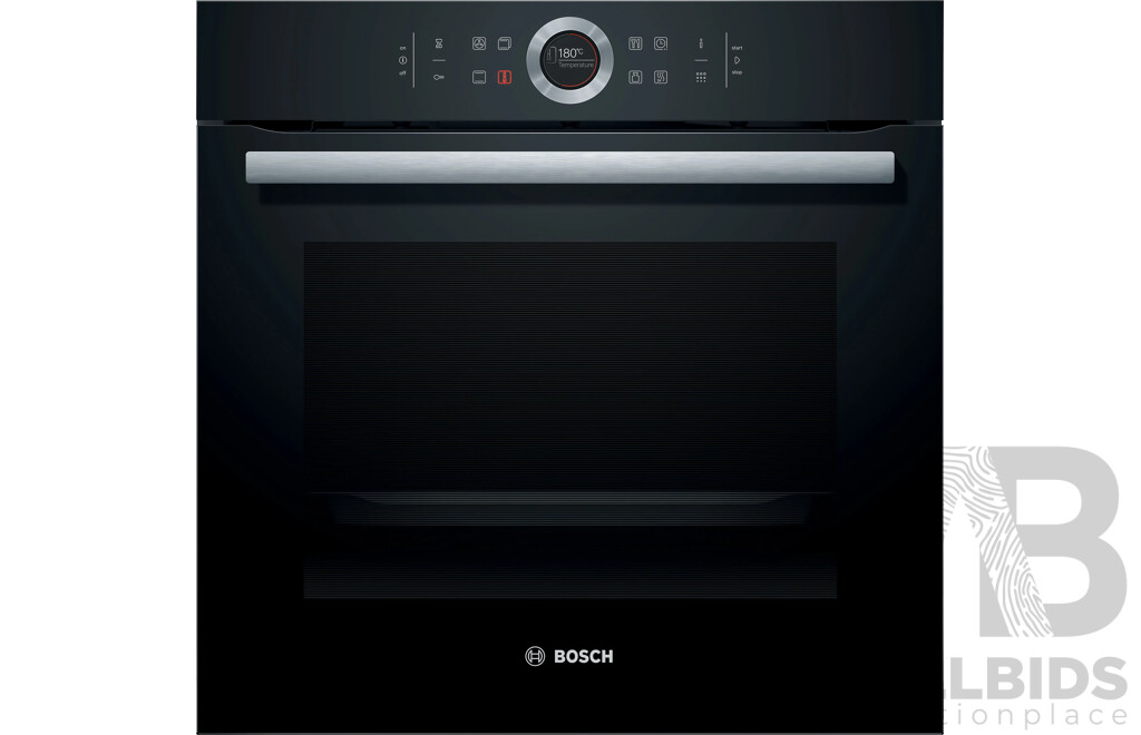 Bosch 600mm Series 8 Built-in Black Multifunction Oven TFT (HBG675BB2A) - ORP $2,200