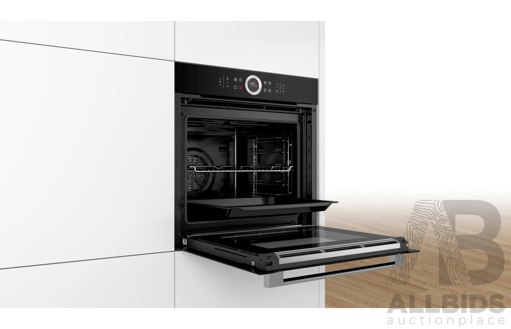 Bosch 600mm Series 8 Built-in Black Multifunction Oven TFT (HBG675BB2A) - ORP $2,200
