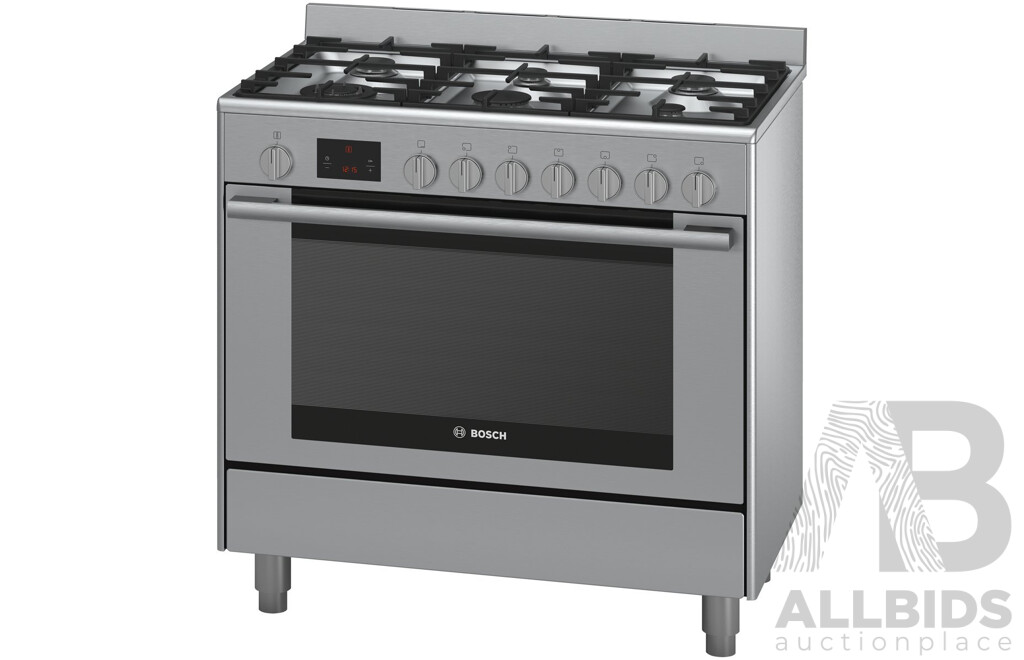 Bosch 90cm Series 6 Dual Fuel Freestanding Oven Stainless Steel (HSB738357A) - ORP $3,348