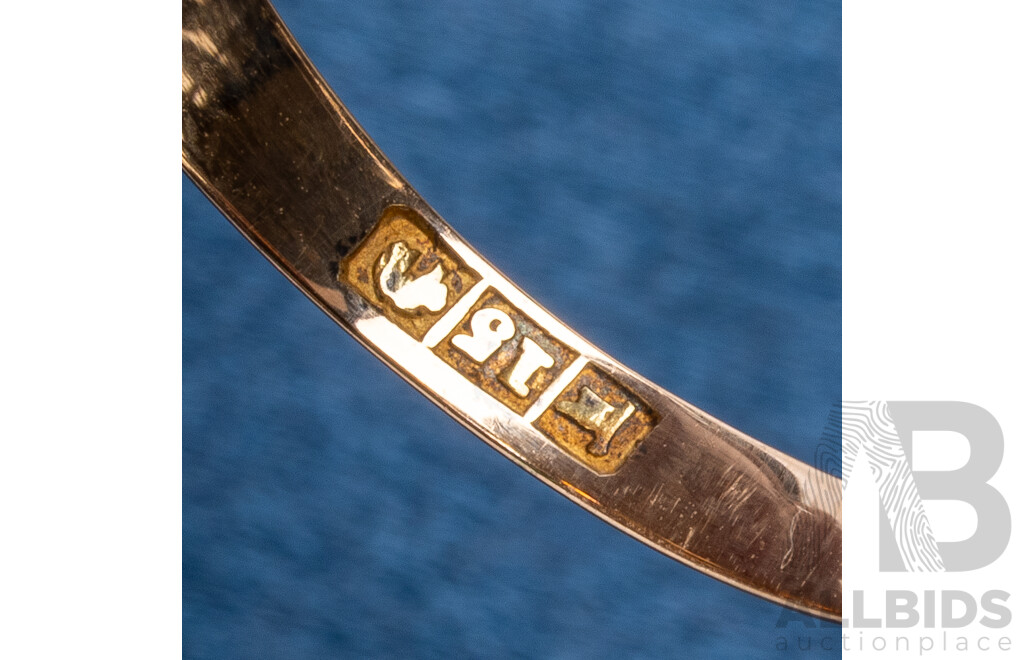 Vintage 15ct Rose Gold Ring with Australian Opals - Size S