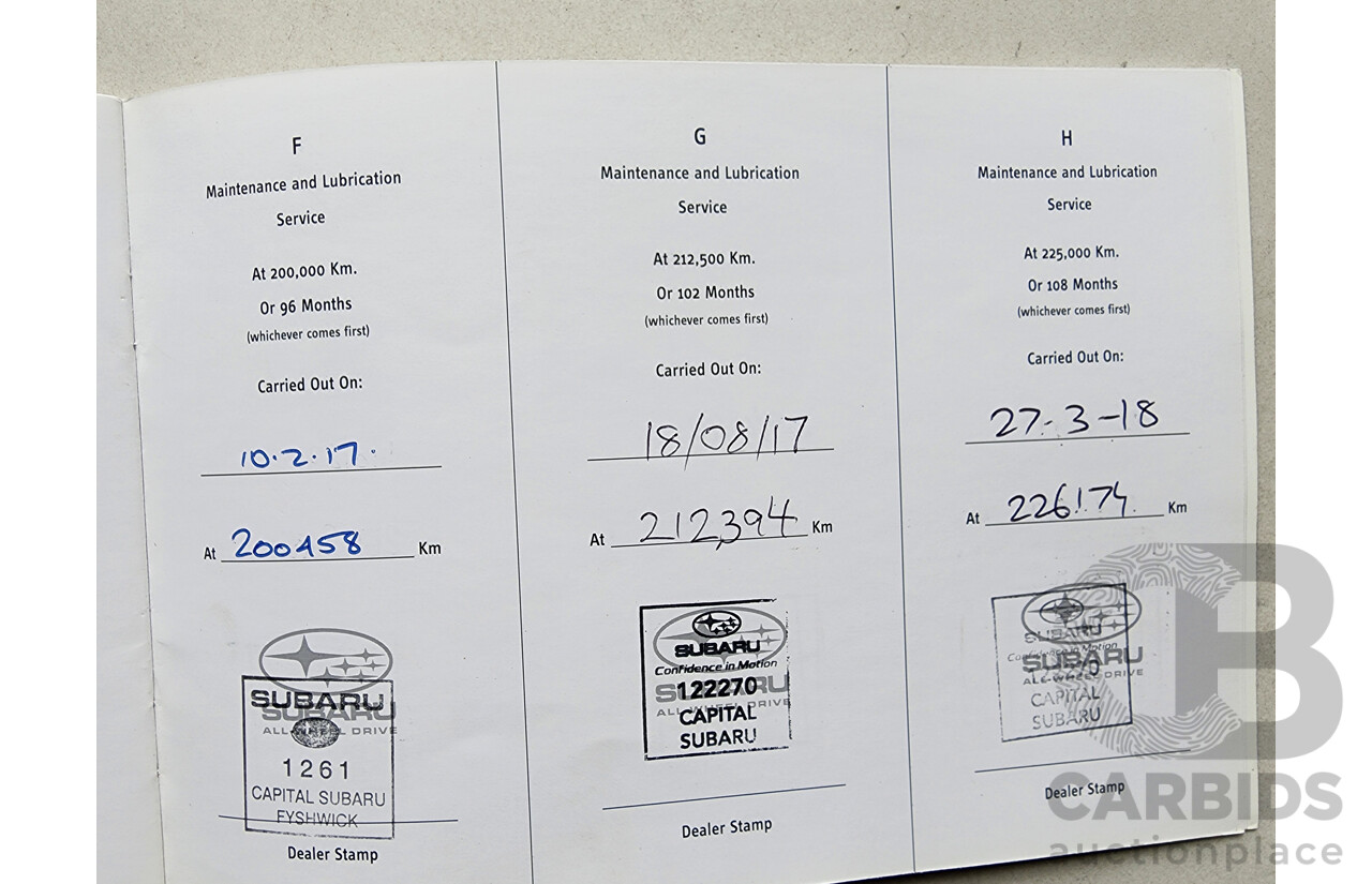 6/2007 Subaru Forester XS Luxury MY07 4d Wagon Silver 2.5L