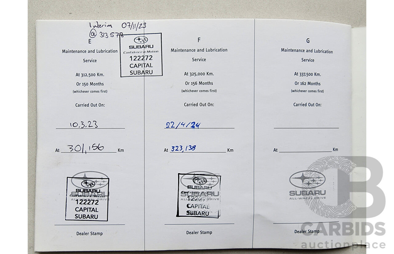 6/2007 Subaru Forester XS Luxury MY07 4d Wagon Silver 2.5L