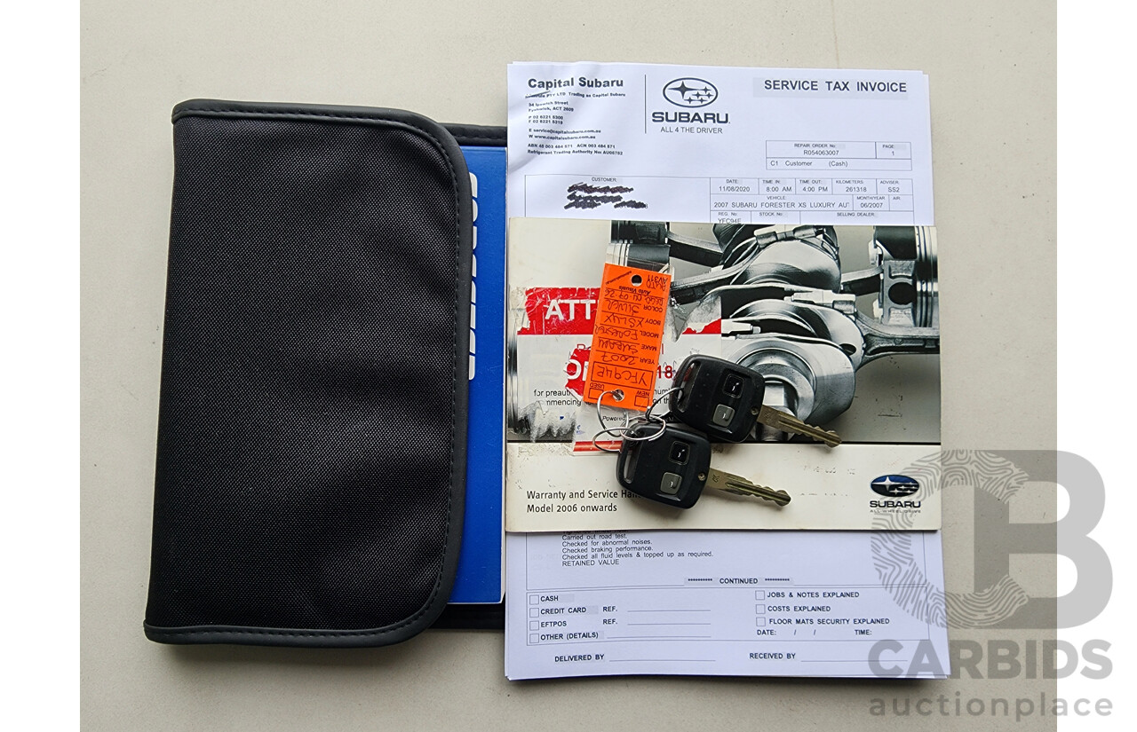 6/2007 Subaru Forester XS Luxury MY07 4d Wagon Silver 2.5L