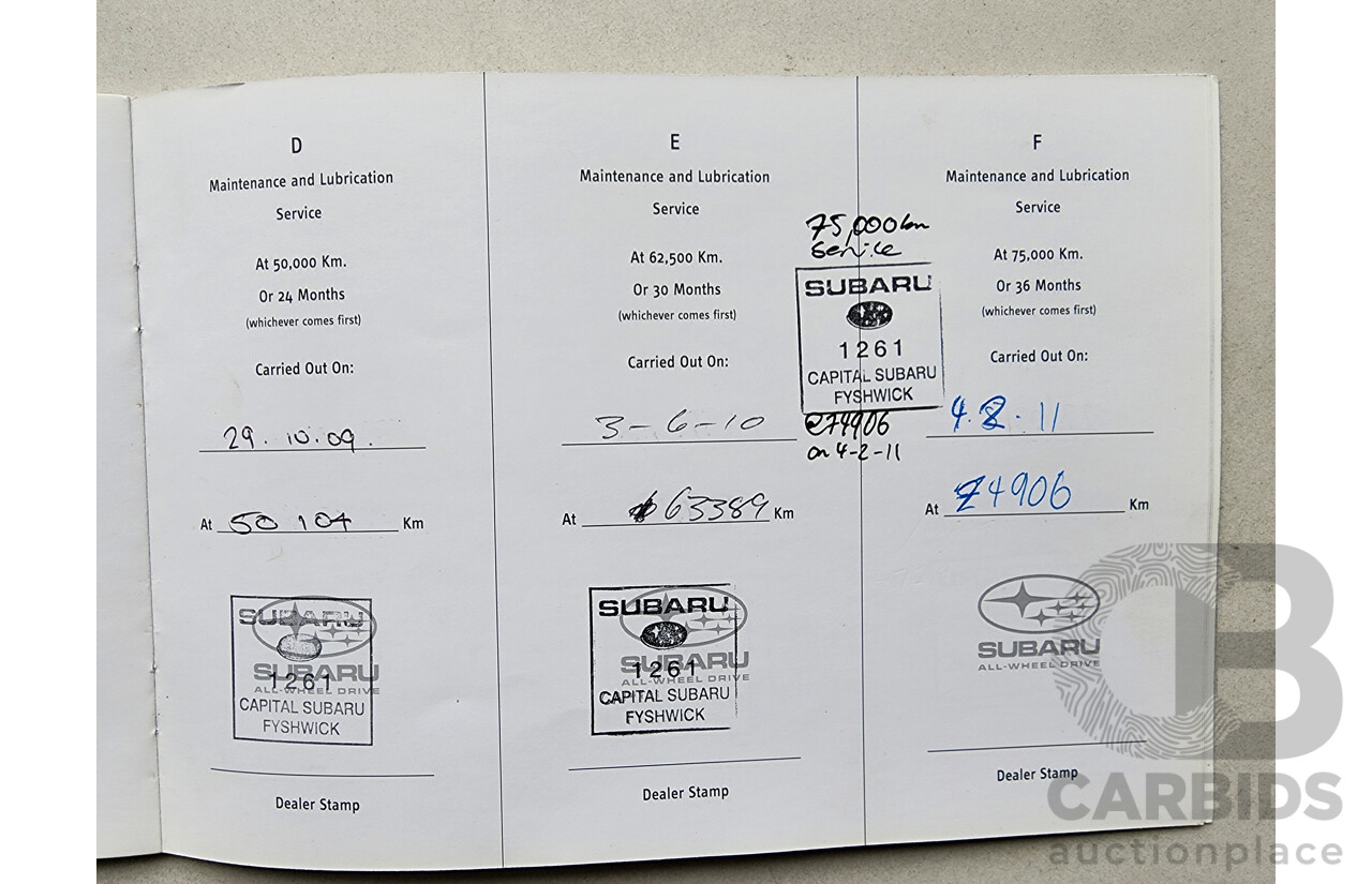 6/2007 Subaru Forester XS Luxury MY07 4d Wagon Silver 2.5L