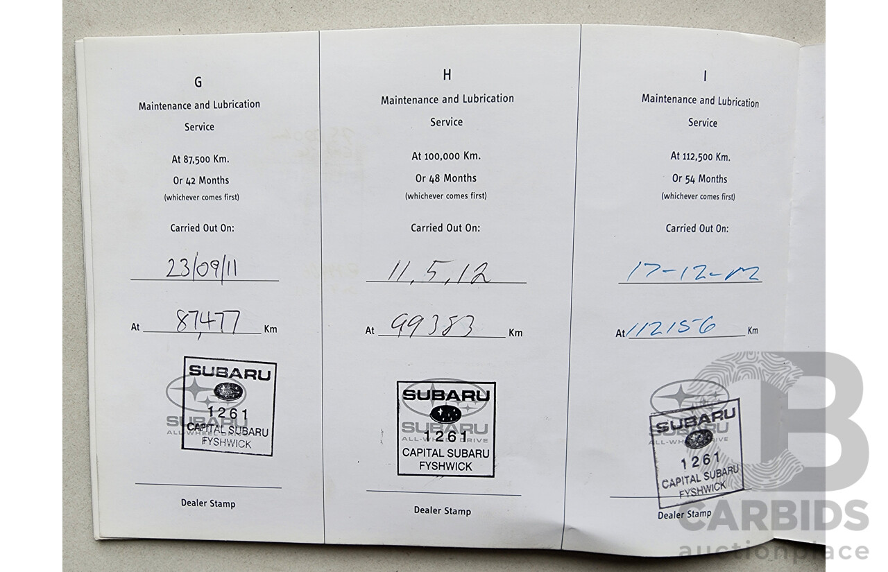 6/2007 Subaru Forester XS Luxury MY07 4d Wagon Silver 2.5L