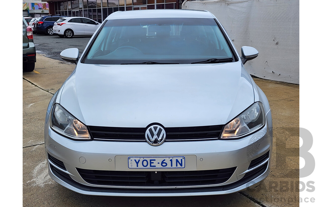 4/2016 Volkswagen Golf 90 TSI AU MY15 5d Hatchback Silver 1.4L